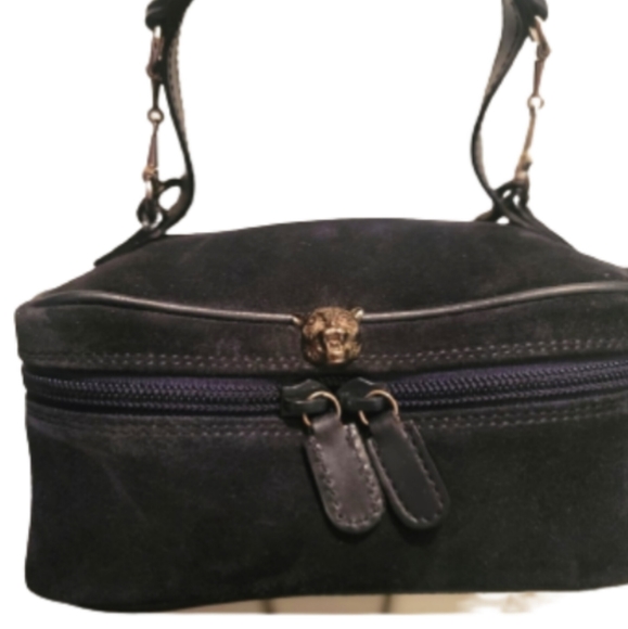 Gucci Horsebit Suede Animalier Vanity Train Case Shoulder Toiletry Mini Handbag - Picture 3 of 16